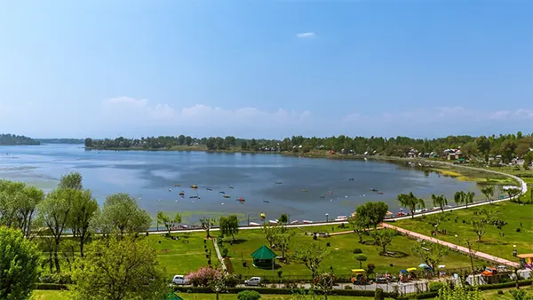 Manasbal Lake in the Kashmir